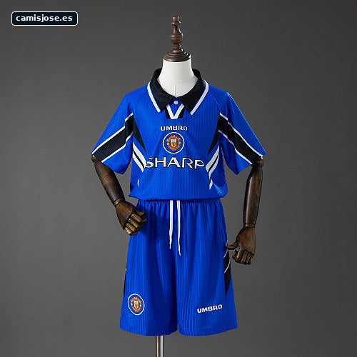 M-U 96/98 Tercera visitante Retro Camiseta infantil Talla 16-28