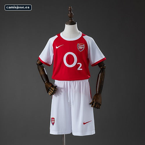 Arsenal 02/04 Local Retro Camiseta infantil Talla 16-28