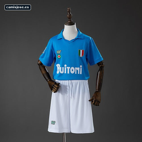 Napoli 87/88 Local Retro Camiseta infantil Talla 16-28