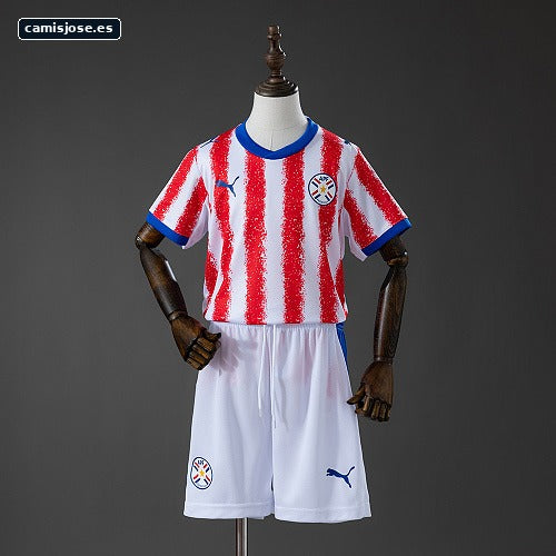 Paraguay 2026 local infantil camiseta Tallas 16-28