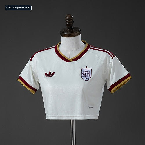 España 2026 Top corto femenino local Tallas S-XXL