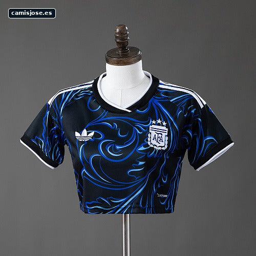 Argentina 2026 Top corto femenino visitante Tallas S-XXL