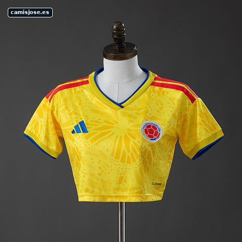 Colombia 2026 Top corto femenino local Tallas S-XXL