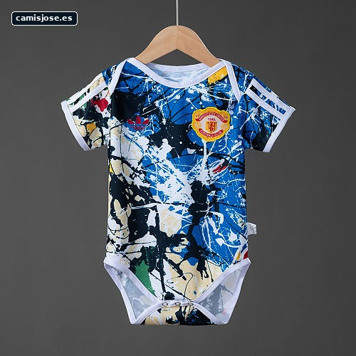 Manchester United 25/26 Originals Stone Roses camiseta bebé Talla 9/12