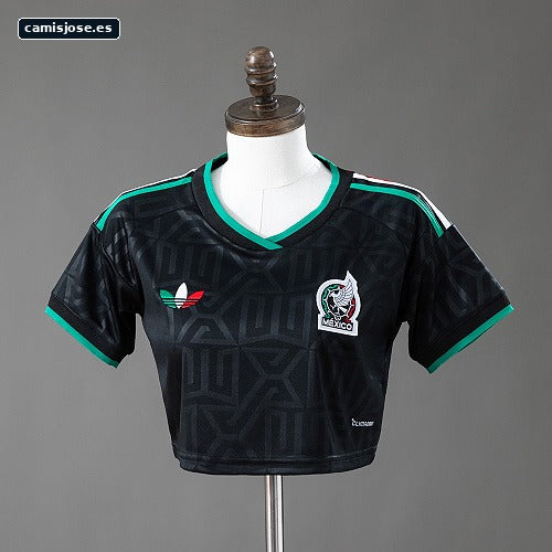 México 2026 Top corto femenino tercera visitante Tallas S-XXL