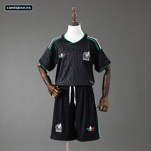 México 2026 tercera camiseta visitante infantil talla 16-28