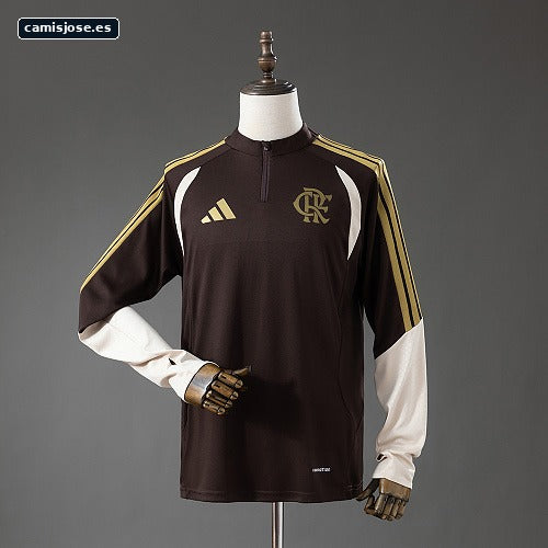 Flamengo 26/27 uniforme de entrenamiento manga larga - Marrón S-XXL