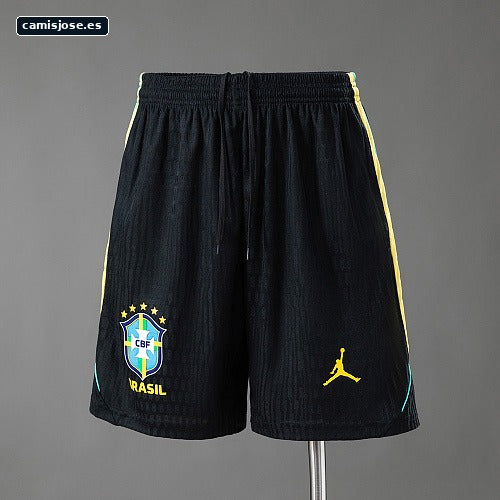 Brasil 2026 Pantalones cortos de entrenamiento versión de jugador con cremallera Tallas S-3XL