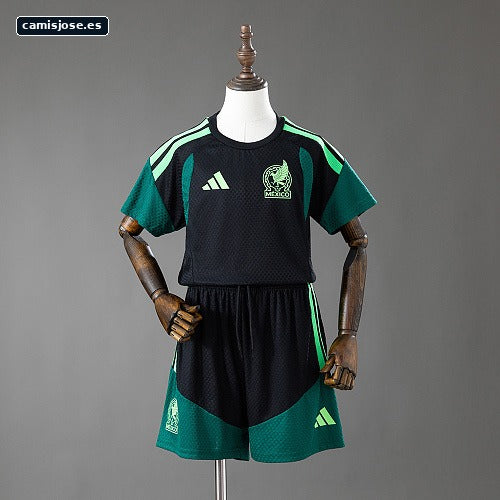 México 2026 Camiseta infantil versión de jugador de entrenamiento - negro Tallas 16-28