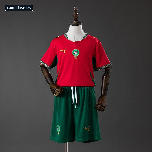 Marruecos 2026 Camiseta infantil local Tallas 16-28