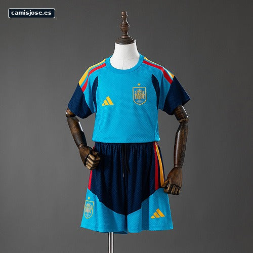 España 2026 Camiseta infantil versión de jugador de entrenamiento - azul Tallas 16-28