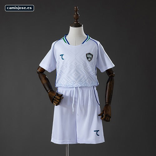 Uzbekistán 2026 Camiseta infantil visitante Tallas 16-28