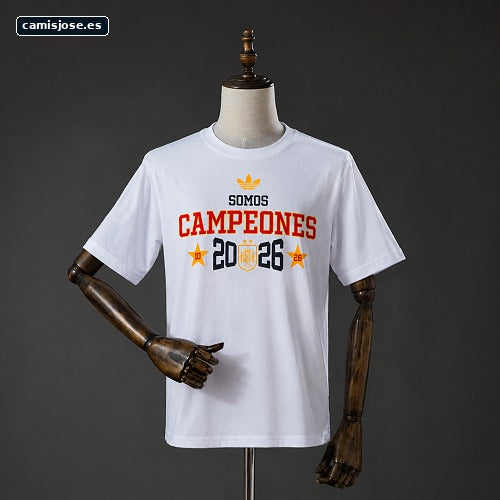 Camiseta España 'Somos Campeones' Blanca S-3XL