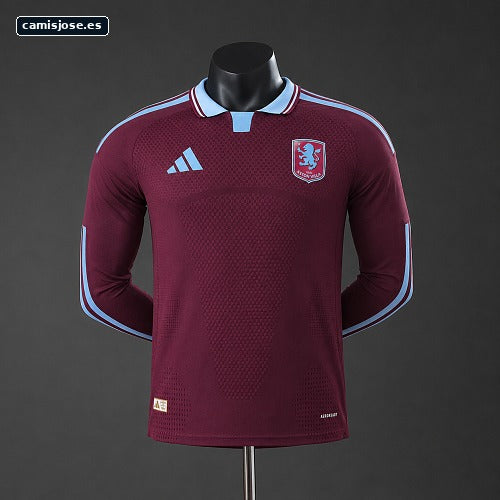 Aston Villa 26/27 camiseta local versión de jugador manga larga S-3XL