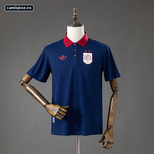España 2026 Polo Lifestyler 2 Estrellas - Azul S-3XL