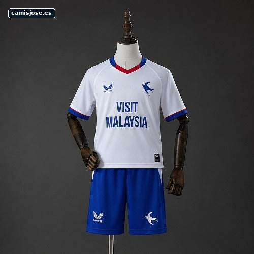 Cardiff City 26/27 Camiseta visitante infantil Tallas 16-28