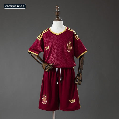 España 2026 Edición Especial 2 Estrellas Infantil Granate Talla 16-28