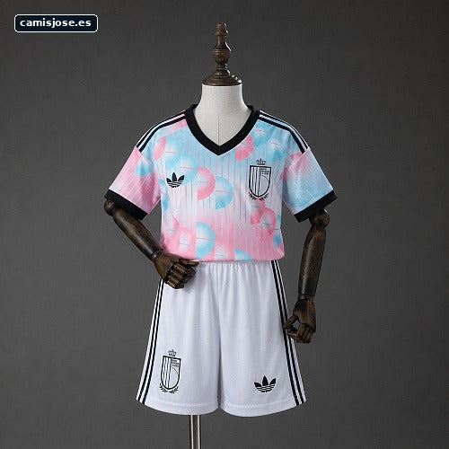 Bélgica 2026 Visitante Infantil Camiseta Talla 16-28