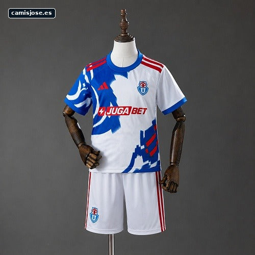 Universidad de Chile 26/27 conjunto infantil visitante talla 16-28