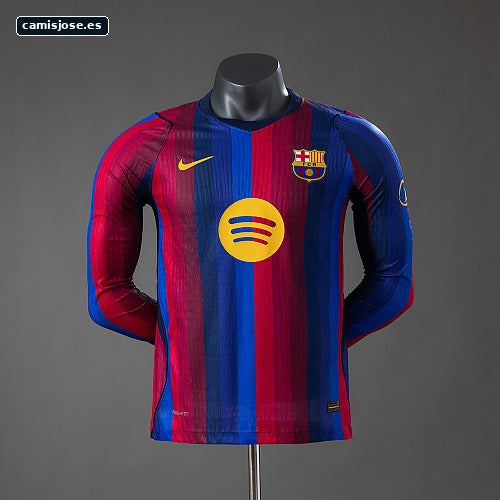 Barcelona 26/27 camiseta local versión de jugador manga larga S-4XL