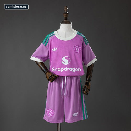 M-U 26/27 Camiseta infantil visitante de portero Tallas 16-28
