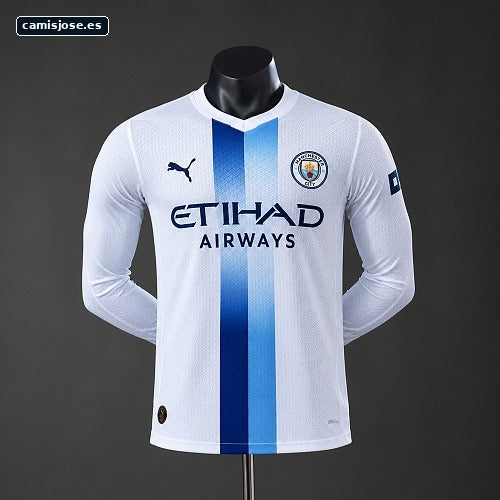 Manchester City 26/27 camiseta tercera visitante versión de jugador manga larga S-XXL