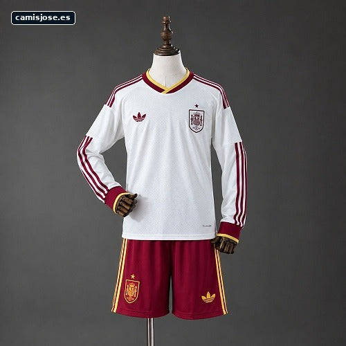 España 2026 Equipación visitante infantil manga larga Tallas 16-30