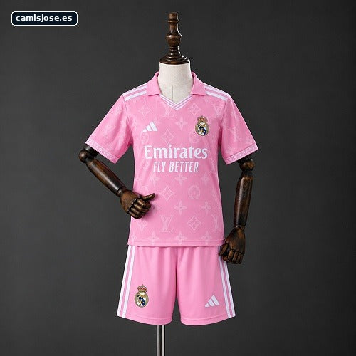 equipación infantil Real Madrid 26/27 edición especial rosa Talla 16-30 小红帽