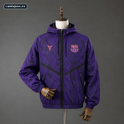 Chaqueta Barcelona 26/27 con cremallera completa - Morado oscuro S-XXL