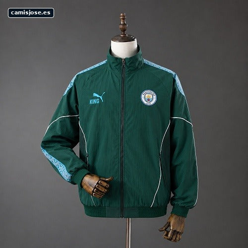 Chaqueta Manchester City 25/26 con cremallera completa - Verde oscuro S-XXL