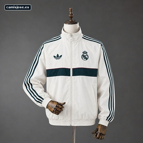 Chaqueta Real Madrid 26/27 con cremallera completa - Blanco S-XXL