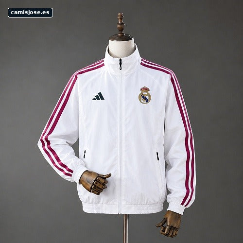 Chaqueta Real Madrid 26/27 con cremallera completa - Blanco S-XXL