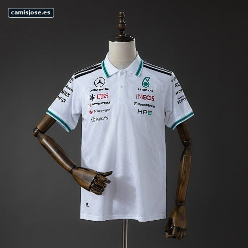 Mercedes-AMG Petronas F1 2026 Polo blanco S-5XL