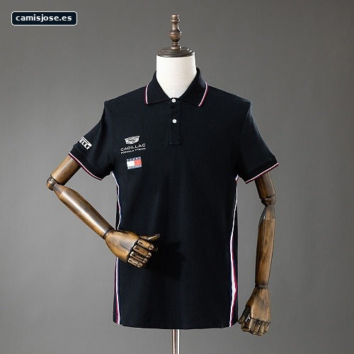 Tommy Hilfiger x Cadillac F1 Team Polo réplica negro S-5XL