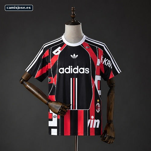AC Milan 26/27 Camiseta Adidas Trefoil negra S-XXL