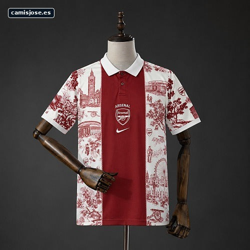 Arsenal 26/27 Polo rojo y blanco S-XXL
