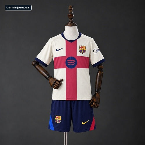Barcelona 26/27 Cuarta camiseta visitante infantil Tallas 16-28