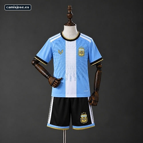 Argentina 26/27 Pack infantil edición retiro de Messi azul Talla 16-28