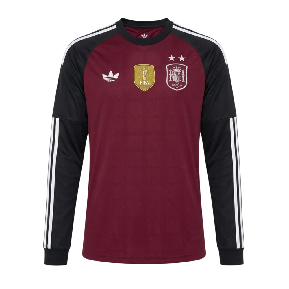 Camiseta Selección España 2 ★ Mundial 2026 | Portero | Manga Larga | Campeones – Imagen 1