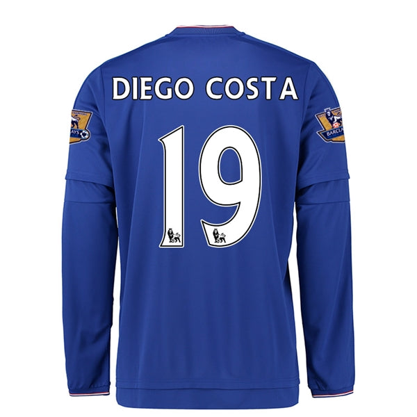 Camiseta Chelsea 15/16 Local 19 Diego Costa LS Infantil