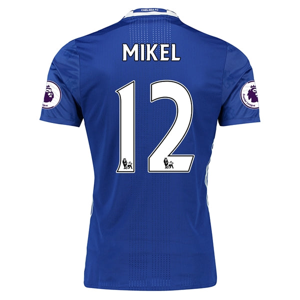 Camiseta Chelsea 16/17 Local 12 Mikel Authentic