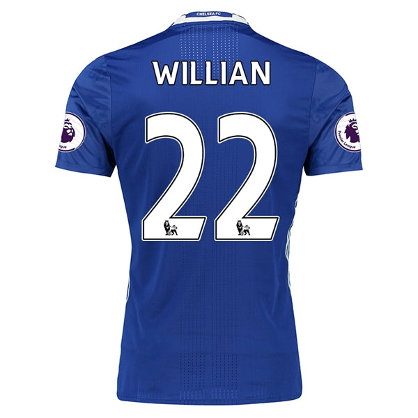 Camiseta Chelsea 16/17 Local 22 Willian Authentic