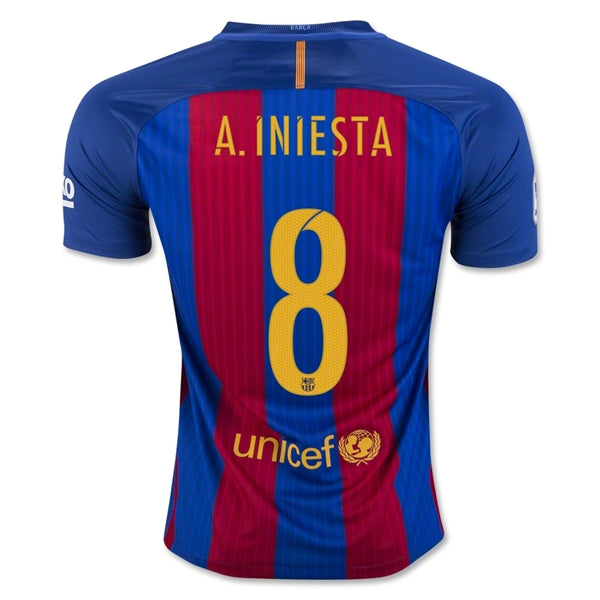 Camiseta Barcelona 16/17 Local A. Iniesta (ref. 2486)