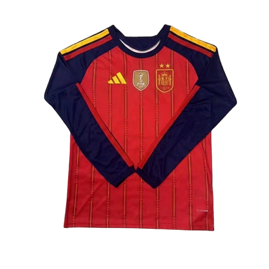 Camiseta Selección España 2 ★ Mundial 2026 | Local | Manga Larga | Campeones