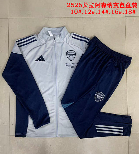 25-26 Infantil Conjunto de entrenamiento con cremallera completa Arsenal
