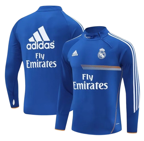 Chaqueta Retro Real Madrid | Fly Emirates Azul