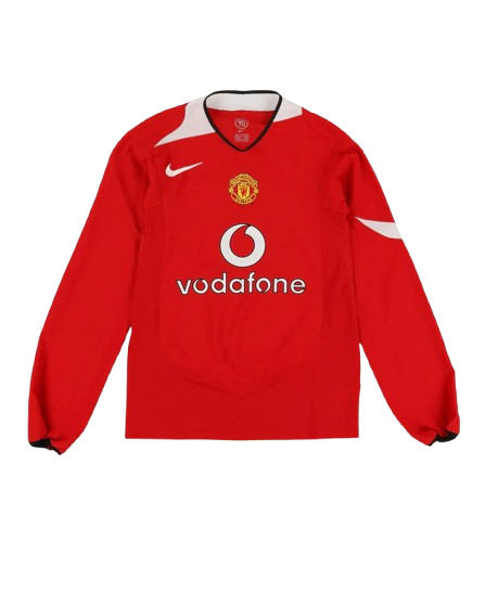 Camiseta Retro Manchester United 2004/06 Manga Larga