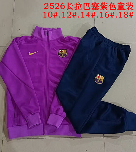 25-26 Infantil FC Conjunto de entrenamiento con cremallera completa Barcelona