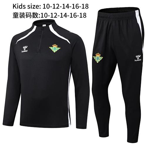 25-26 Infantil Conjunto de entrenamiento con media cremallera Real Betis