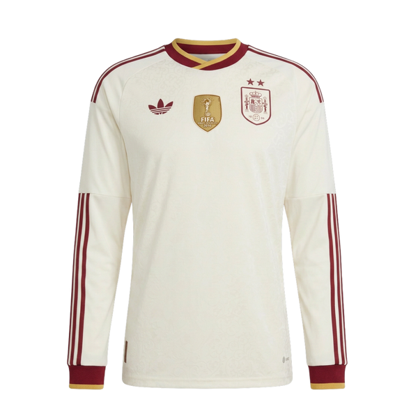 Camiseta Selección España 2 ★ Mundial 2026 | Visitante | Manga Larga | Campeones